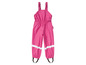 Salopette imperméable rose pour enfant.