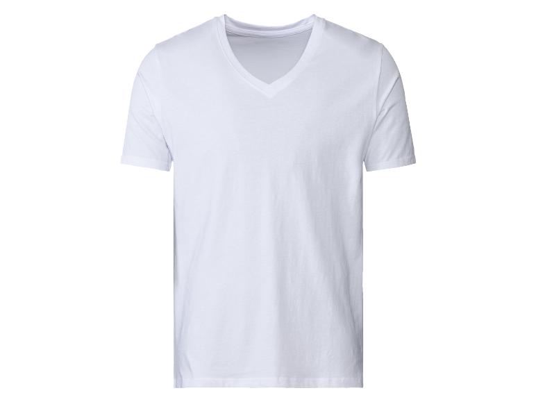 Wit V-hals t-shirt.