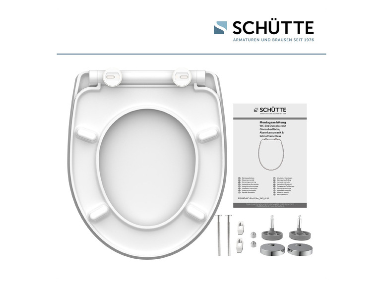 Ga naar volledige schermweergave: Schütte WC-zitting hoogglans met soft-close-mechanisme en snelsluiting - afbeelding 52