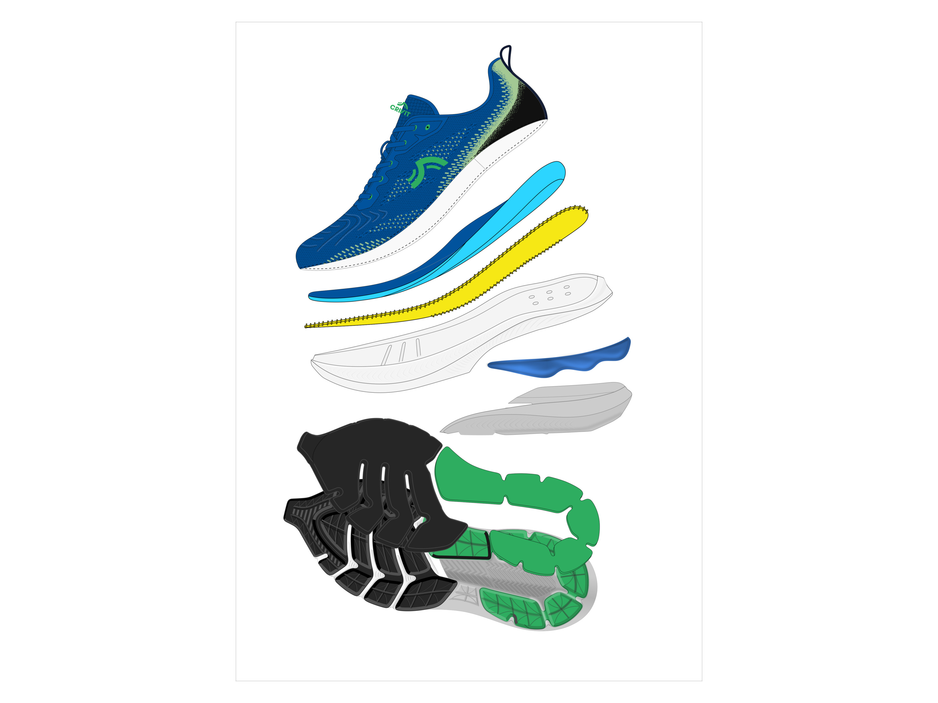 CRIVIT Loopschoenen voor heren - 9