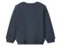 Sweat-shirt homme bleu foncé à manches longues et col rond, vue arrière