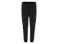 Pantalon de survêtement noir, simple, avec taille élastique.
