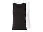 Geribde tanktops in zwart en wit