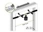 Deur-pull-up bar, maximaal belastbaar tot 100 kg