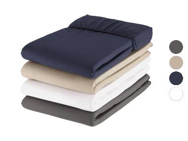 LIVARNO HOME Drap-housse en percale, 140-160 x 200 cm.