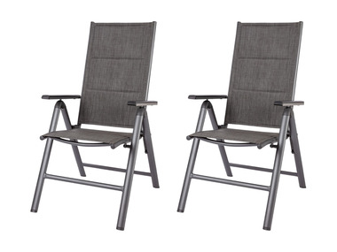 Livarno Home Set de 2 chaises de jardin en aluminium »Toronto«, pliable