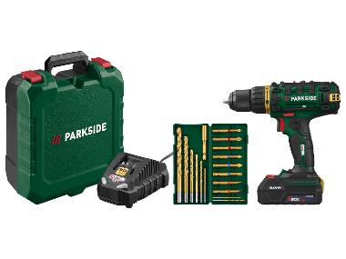 PARKSIDE® Perceuse-visseuse sans fil, 20 V Limited Edition »PABS 20-Li G8«, avec batterie et chargeur