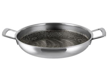 SILVERCREST® Poêle en acier inoxydable avec structure en nid d’abeille, Ø 28 cm
