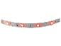 Witte LED-strip met brandende rode lampjes