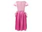 Robe de princesse rose pour enfant avec manches bouffantes et jupe longue