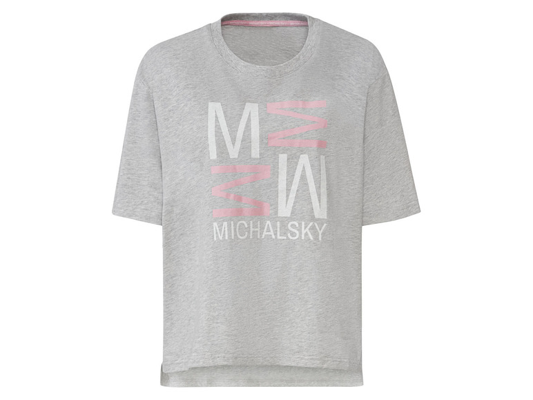 Aller en mode plein écran Michalsky T-shirt en coton avec application de logo - Photo 4