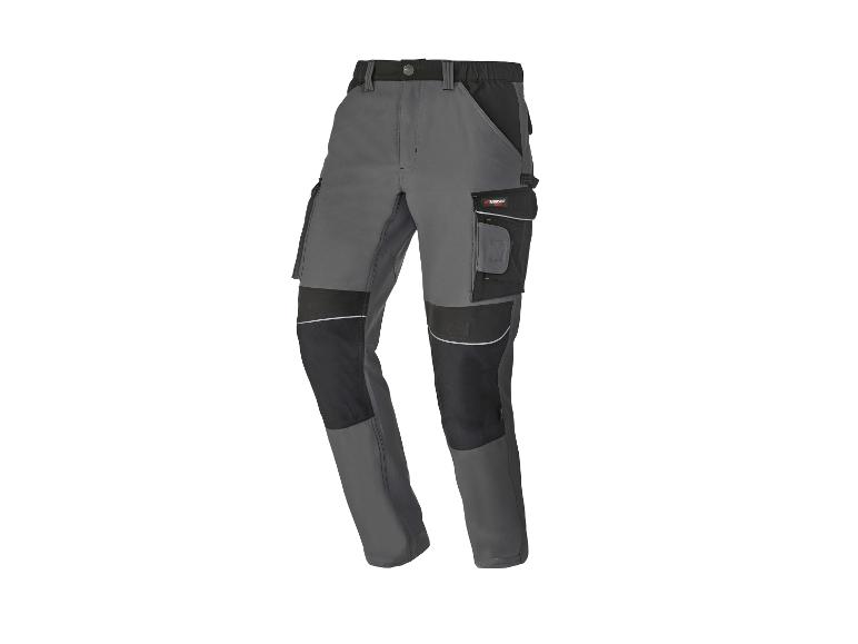 Werkbroek met kniebescherming en meerdere zakken van Parkside.