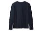 Donkerblauw T-shirt met lange mouwen en borstzak.