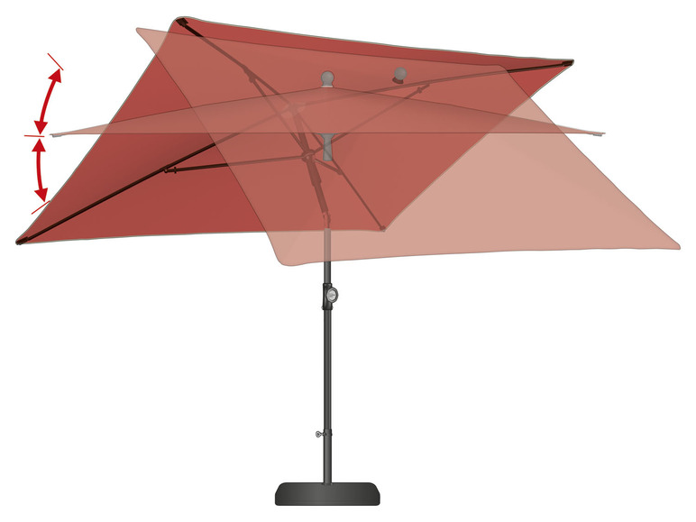 Ga naar volledige schermweergave: LIVARNO home Parasol, 210 x 140 cm - afbeelding 24