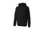 Sweat à capuche noir pour homme avec fermeture éclair.