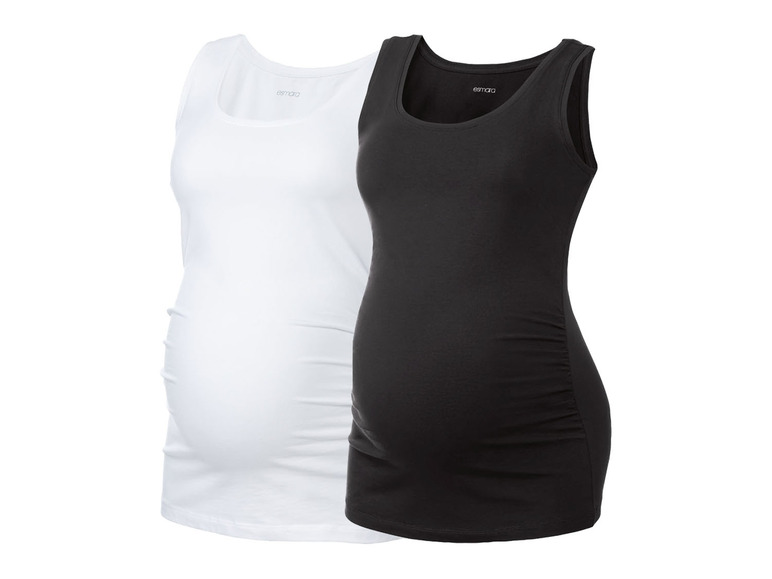 Aller en mode plein écran esmara® Set de 2 débardeurs de grossesse en un mélange de coton - Photo 14
