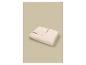 Beige gewatteerde deken met een schelpenpatroon