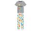 Pokémon pyjama met grijze t-shirt en witte broek met print.