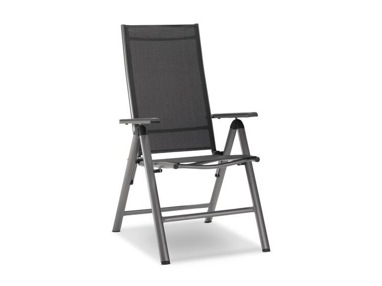 Aller en mode plein écran Set de jardin en aluminium argent/gris avec table extensible et 4 chaises Houston LIVARNO home - Photo 10