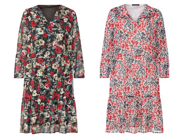 Robe pour femme en chiffon, avec garniture à volants esmara®