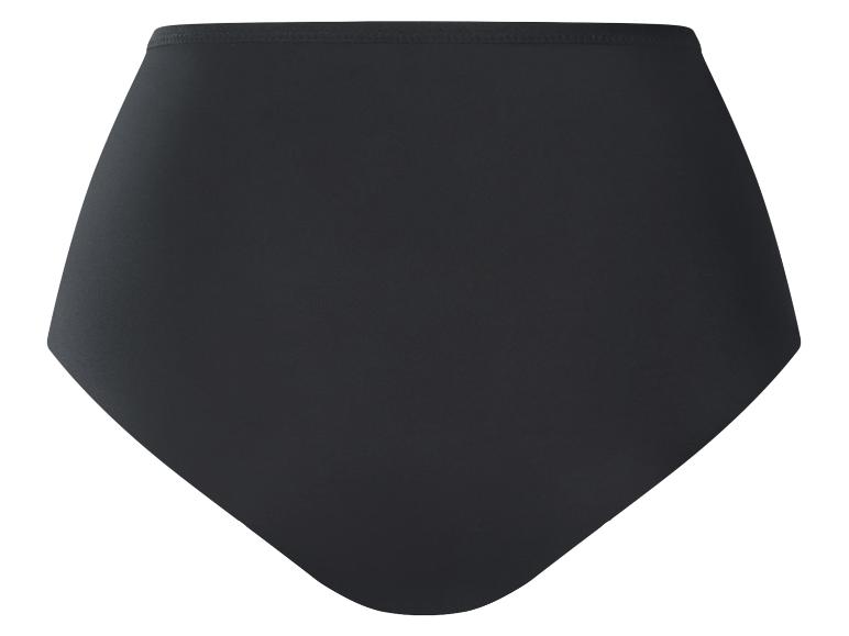 Zwarte, effen high-waist slip.