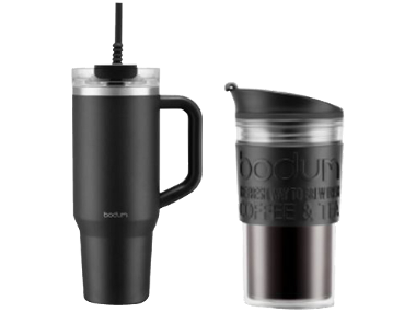 BODUM Mug de voyage TRAVEL MUG, set cadeau 2en1
