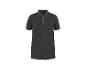 Polo homme gris foncé à manches courtes avec deux boutons.