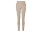 Beige leggings met hoge taille.