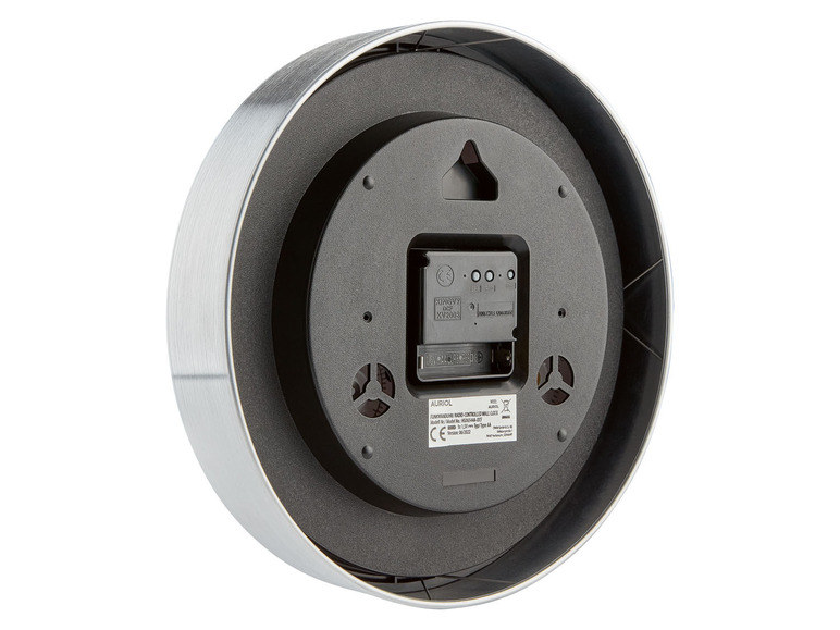 Ga naar volledige schermweergave: AURIOL® Radiogestuurde wandklok, Ø 25 cm - afbeelding 4