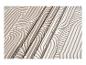Tissu rayé marron et blanc avec un motif ondulé