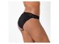 Culotte noire femme avec dentelle, vue latérale