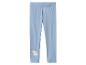 Legging enfant bleu clair avec imprimé licorne et cœurs