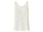 Débardeur blanc simple pour femme avec encolure ronde.