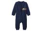 Combinaison bébé manches longues, bleu marine, avec inscription 'Good Night'.