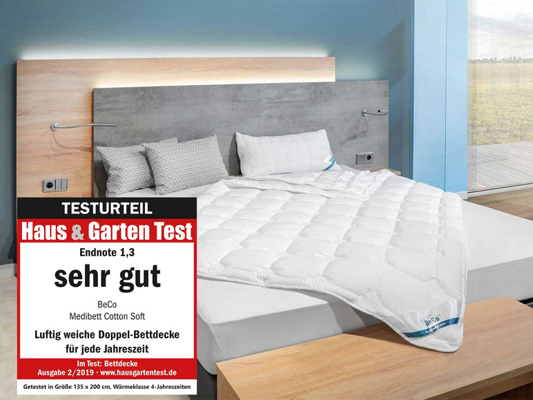 Couette BeCo Medibett Cotton Soft, testée par Haus & Garten Test.
