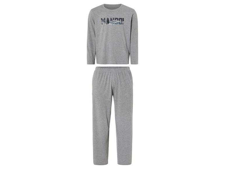 Grijze pyjama met lange mouwen van het merk Mando