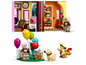 LEGO minifiguren van Carl en Russell uit Up, met een hond en eekhoorn.