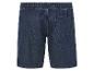Donkerblauwe jeans shorts, achterkant.