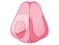 Roze tent voor kinderen, perfect om in te spelen.