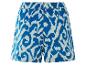 Blauwe shorts met dierenprint.