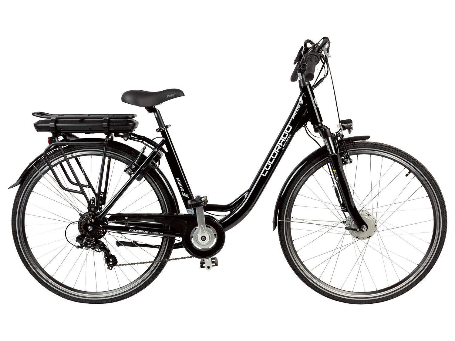 Colorado Elektrische fiets »Shiny Black Lady«, 28