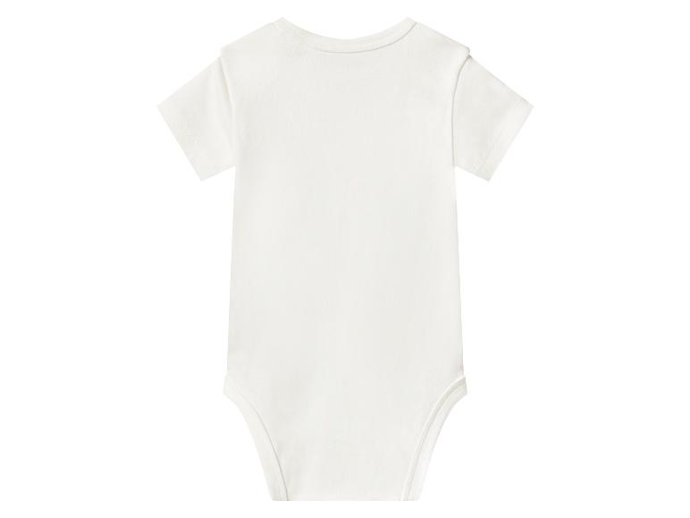 Body bébé blanc à manches courtes, vue arrière