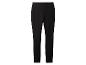Pantalon slim noir pour femme avec devant plat et taille élastique.
