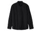 Chemise noire à manches longues boutonnée en velours côtelé