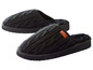Zwarte gebreide pantoffels met voering