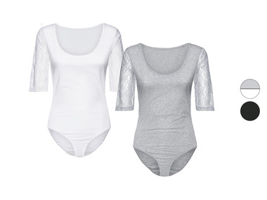 esmara® Set de 2 bodies à dentelle