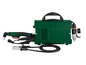 Een groene Parkside lasapparaat met accessoires