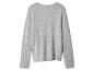Pull duveteux gris clair à manches longues