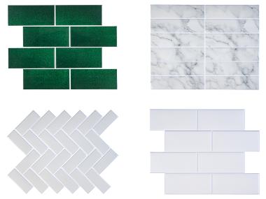 LIVARNO® Carrelages muraux décoratifs, 10 pièces, autocollants.