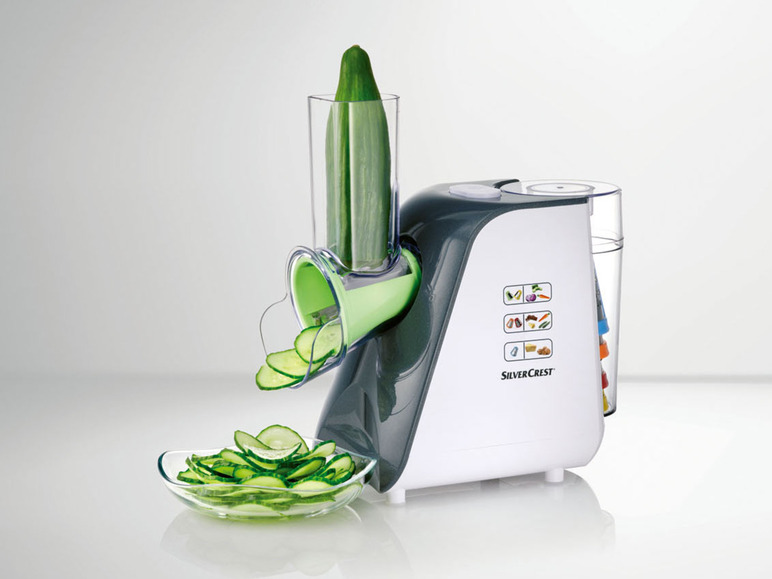 Aller en mode plein écran SILVERCREST® KITCHEN TOOLS Râpe à légumes électrique, 150 W, 5 accessoires - Photo 12